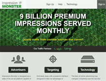 Tablet Screenshot of impressionmonster.com